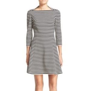 Kate Spade Broome Street Striped Fit & Flare dress